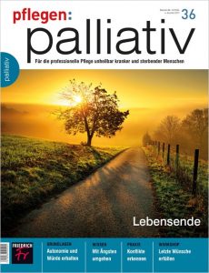 pflegen:palliativ 36/2017 Lebensende Cover (Fischer Verlag)
